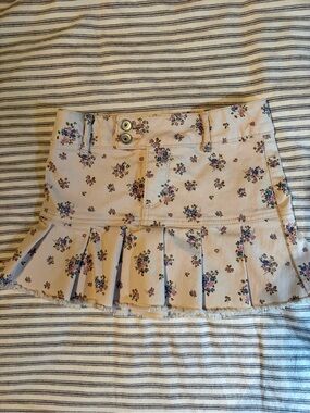 The Children's Place Floral Girls Jean Skort - size 8